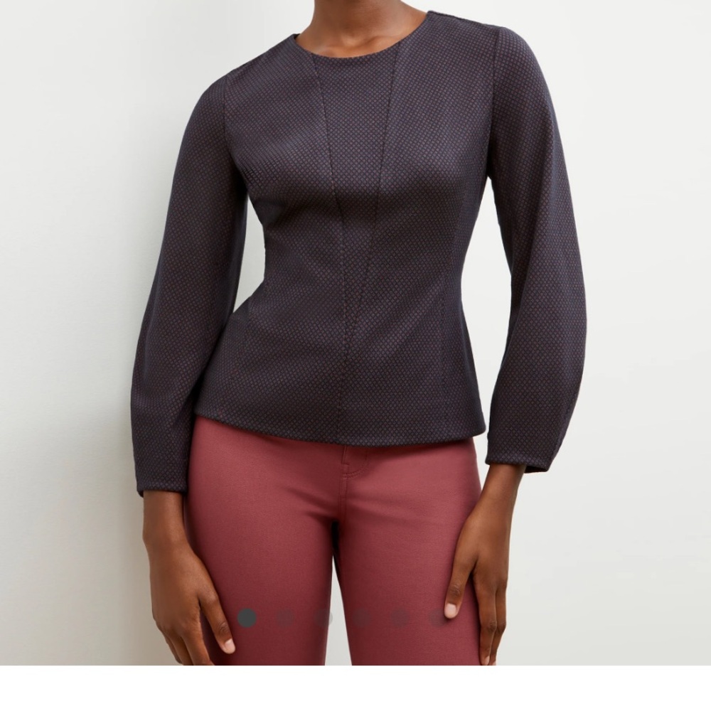 MM Lafleur The Rashida Top in Multicolor Foulard Knit (Size XS)